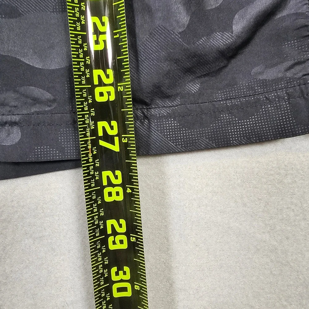 Lotto Italian Sport Design Men Black Camo Quarter Zip Hooded Windbreaker Size LL - Picture 7 of 13
